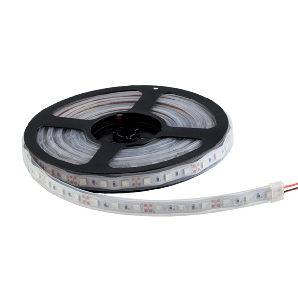Banda LED,300(12/DC,IP65)-GREEN/5m, white PCB, Elmark, 99LED251TW