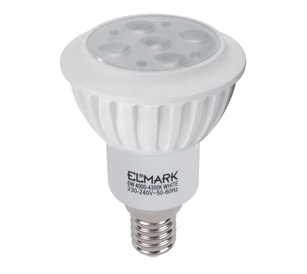 Bec Cu LED, LED7 6W E14 230V Alb Calda, Elmark, 99LED525
