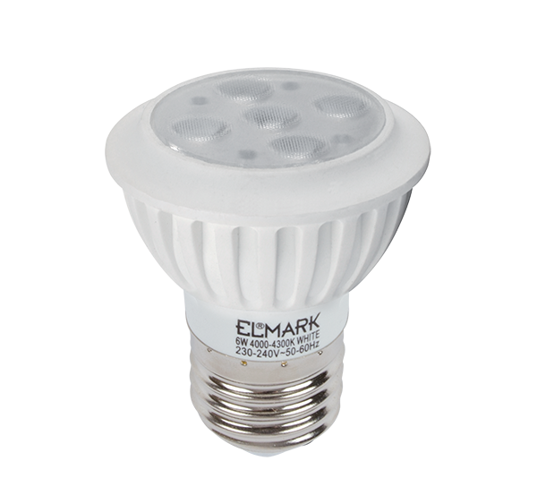 Bec Cu LED, LED7 6W E27 230V Alb, Elmark, 99LED526