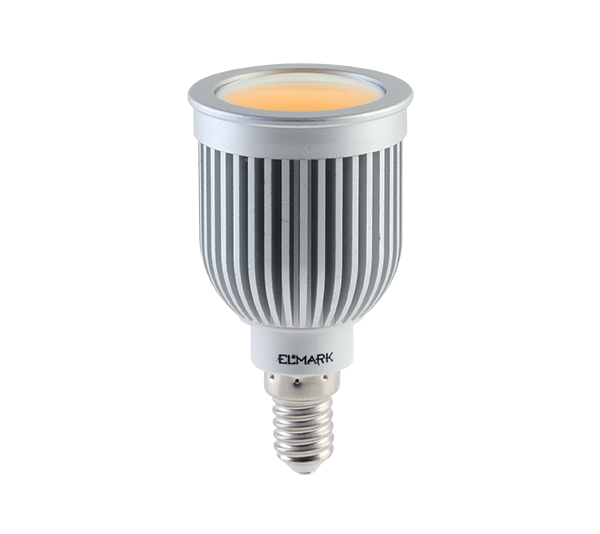Bec Cu LED, LEDCOB 7W E14 230V Alb, Elmark, 99LED568