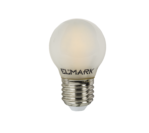 Bec LED, GLOB Dimabil G45 Cu Filament, 4W E27 2700K, Elmark, 99LED665D