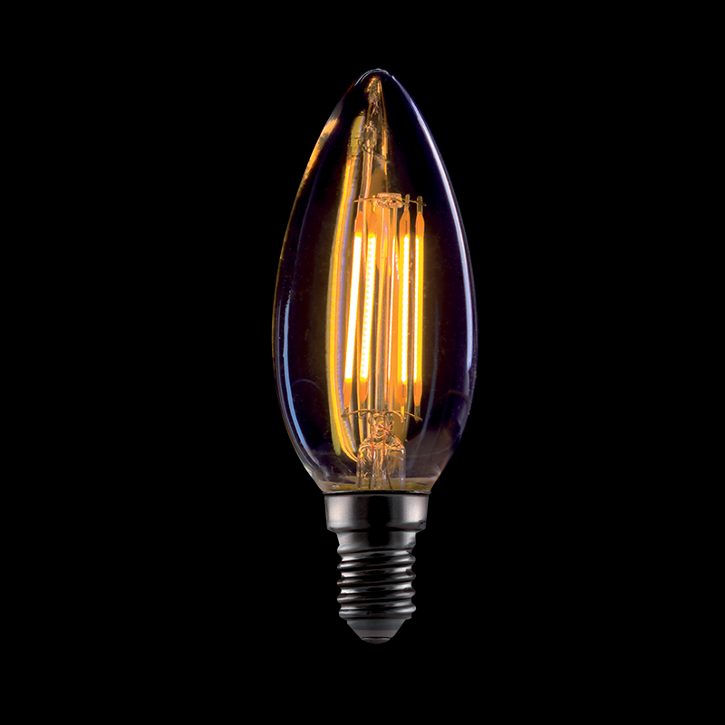 Bec LED, Vintage, DIM. C37 4W E14 2800-3200K, Elmark, 99LED772D