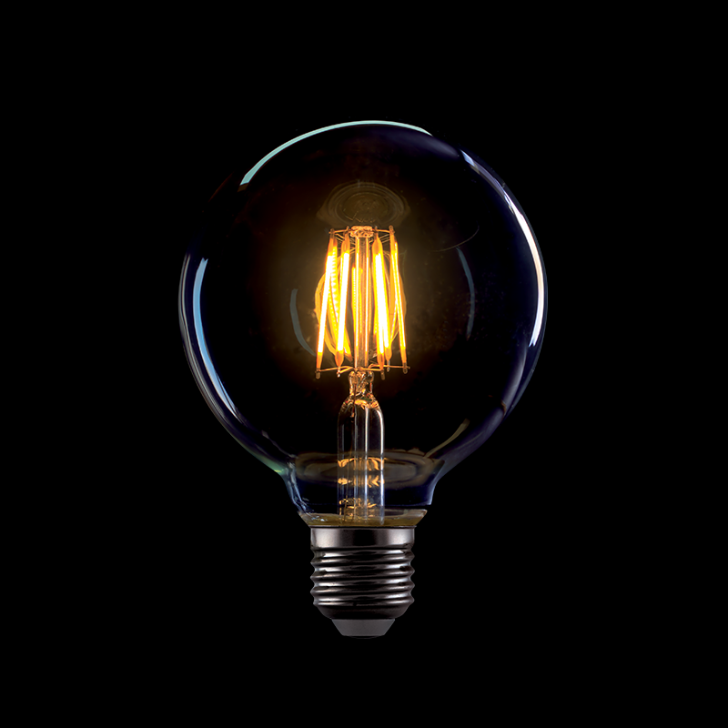 Bec LED, Vintage, DIM. G95 8W E27 2800-3200K, Elmark, 99LED770D