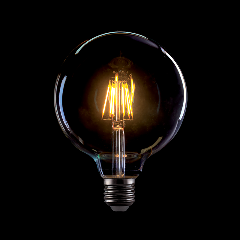 Bec LED, Vintage, DIM. G125 8W E27 2800-3200K, Elmark, 99LED771D