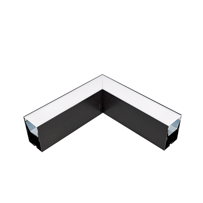 Profil, COLT L-TIP LED Aplicat, NEGRU S48, Elmark, 99SML/BL