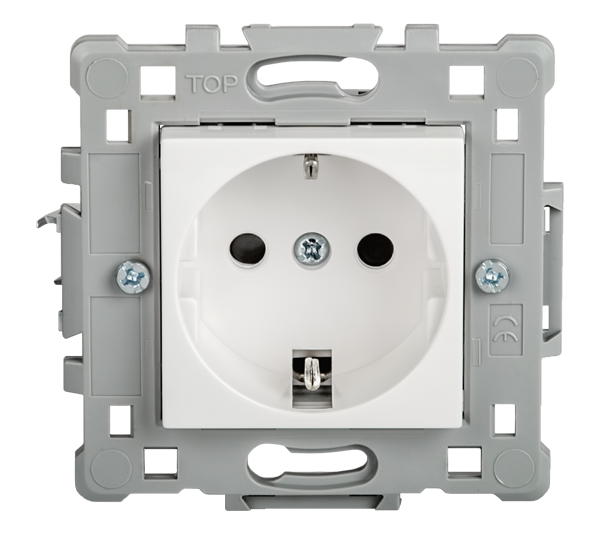 Priză Schuko Elmark Splendor albă Elmark 0616
