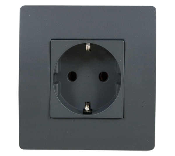 Priză Schuko Basic TZ107 Grafit Elmark 38203
