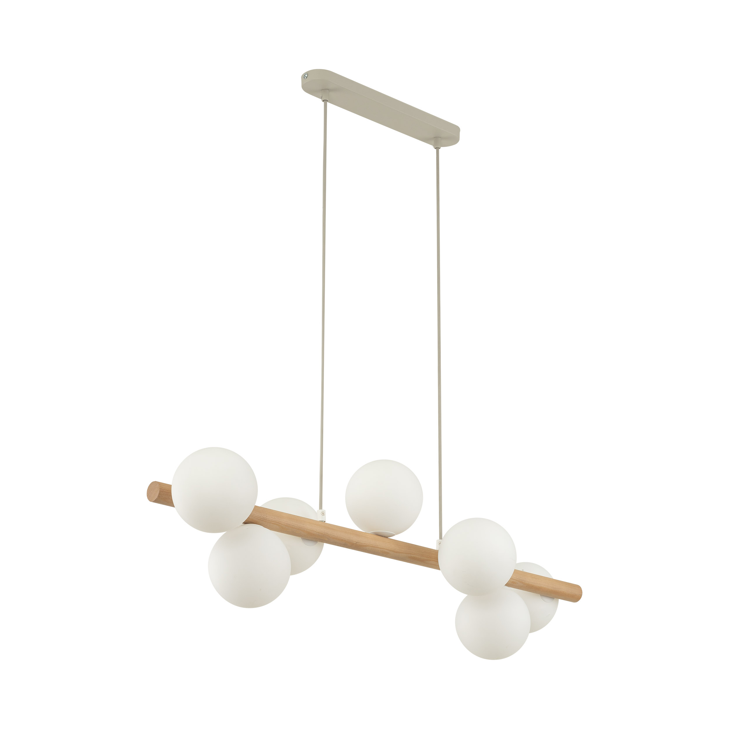 Candelabru Estera 7xG9 Alb/Lemn TK Lighting 5905
