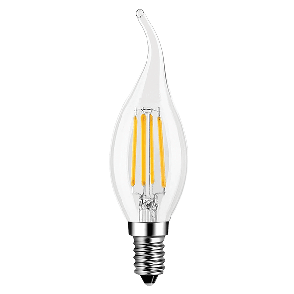 Bec LED filament flacara reglabil 5W E14 2700K Elmark 99LED886WW