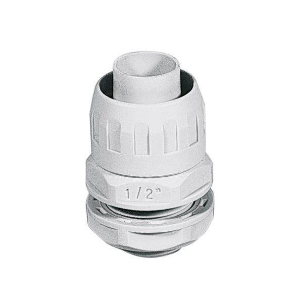 Tub spiralat flexibil D20 PVC gri IP65 cu presetupa metrica 25mm Elmark ECGX20M 