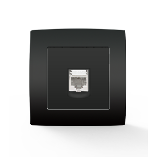 Priza RJ45 Elmark City categoria 6 UTP 1 modul antracit 193281