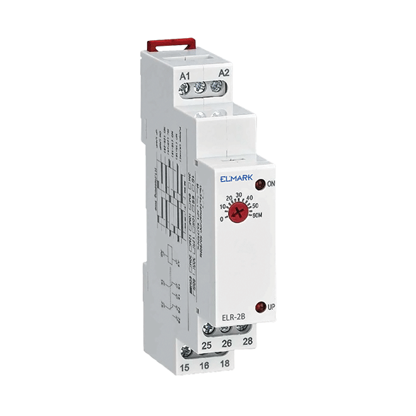 Releu cu întârziere 1C-on-int. + 1C-on-inst. ELR-2B 24-240V 3s-10min Elmark 50152