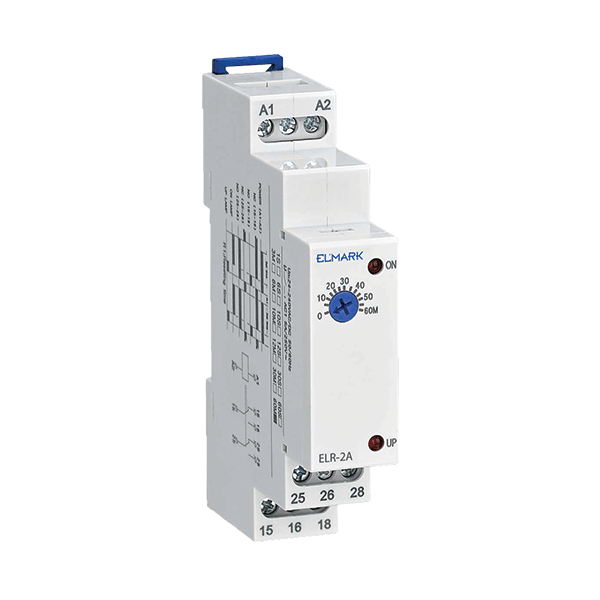 Releu cu întârziere ELR-2A 24-240V AC/DC 1s-3min 2C Elmark 50151