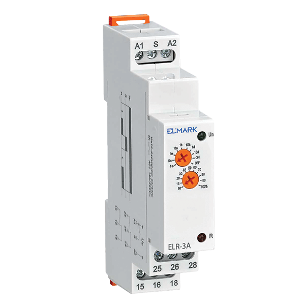 Releu cu întârziere ELR-3A 12-240V AC/DC 0.1s-10 zile 2x16A Elmark 50153