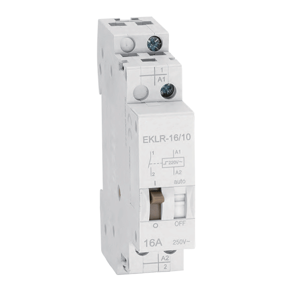 Releu pac cu pas - teleruptor - impuls 16A 1NO+1NC bobina 12VDC/24VAC Elmark 50306