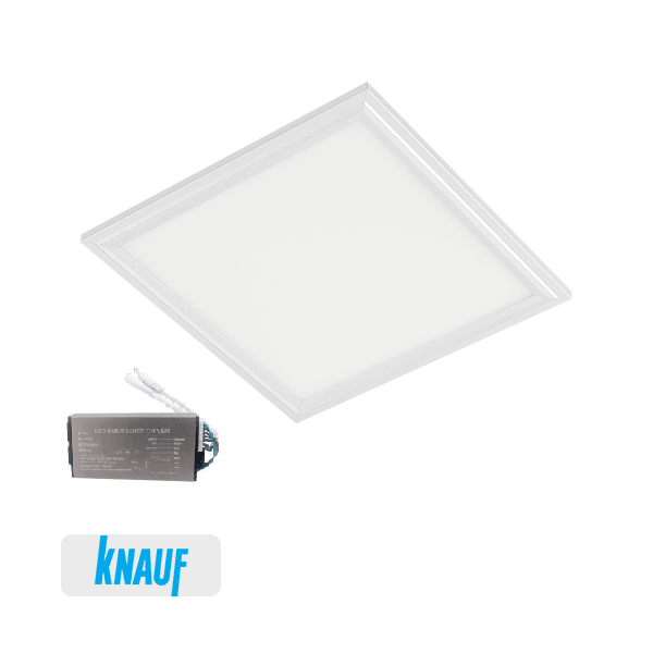 Panou LED pentru rigips 40W 6400K 595x595mm IP54 cu kit urgență Elmark 92PANEL030CWNIP54E