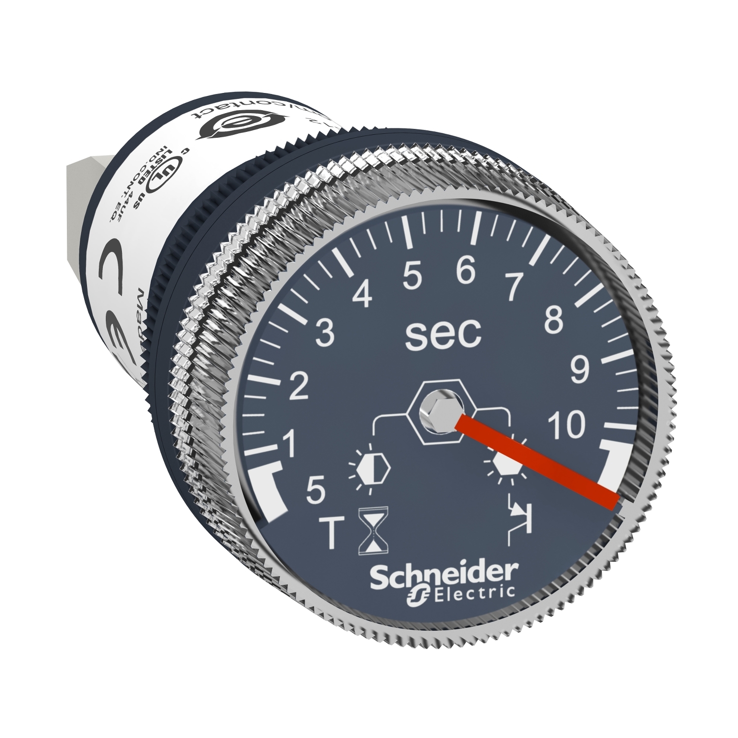 24 Vdc Timer Monofunctie Montat Pe Panou Cu 0.5 S - 10 S Temporizare, Schneider, XB5DTB22