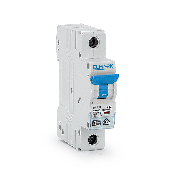 Siguranta electrica automata Elmark NEW MCB C101L 63A 1P 10kA Curba B 41113C B