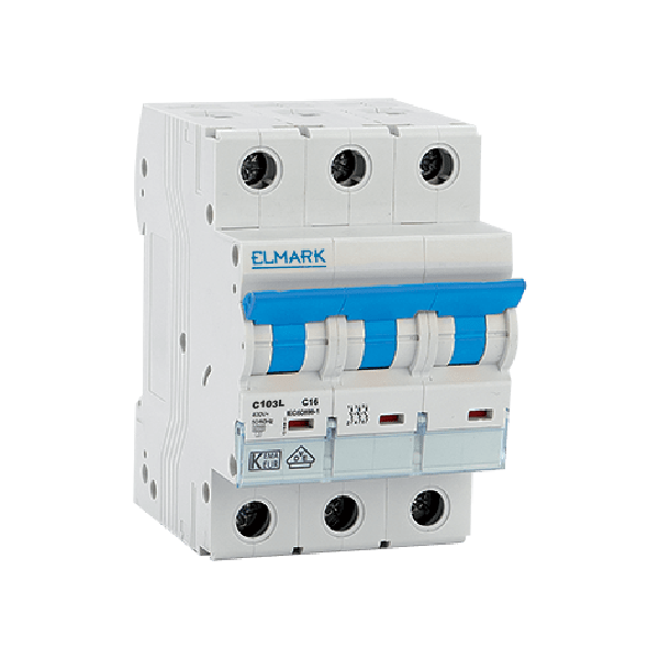 Siguranta electrica automata Elmark NEW MCB C103L 40A 3P 10kA Curba B 41311C/B