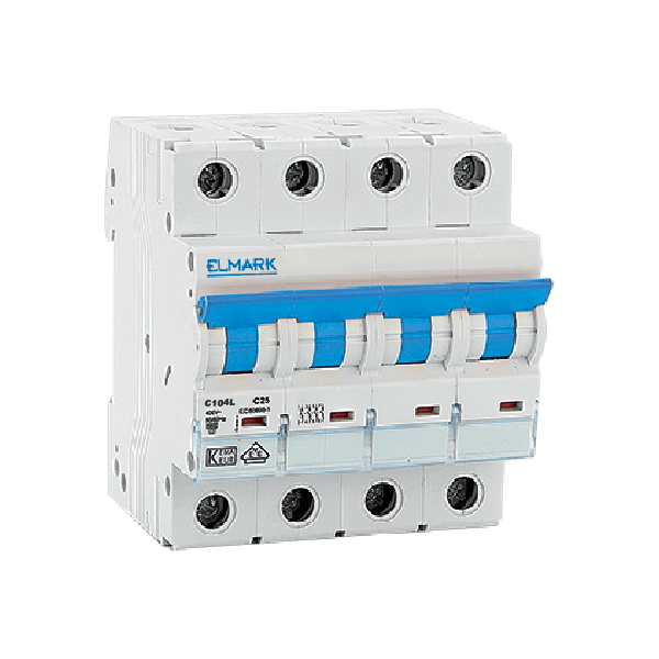 Siguranta electrica automata Elmark NEW MCB C104L 10A 4P 10kA Curba B 41403C/B