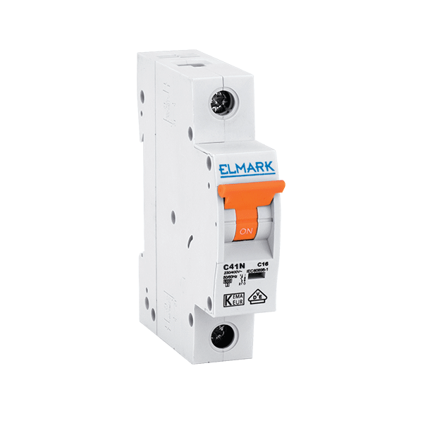 Siguranta electrica automata Elmark NEW MCB C41N 10A 1P 4.5kA Curba C 41652C