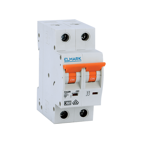 Siguranta electrica automata Elmark NEW MCB C42N 40A 2P 4.5kA Curba C 41676C