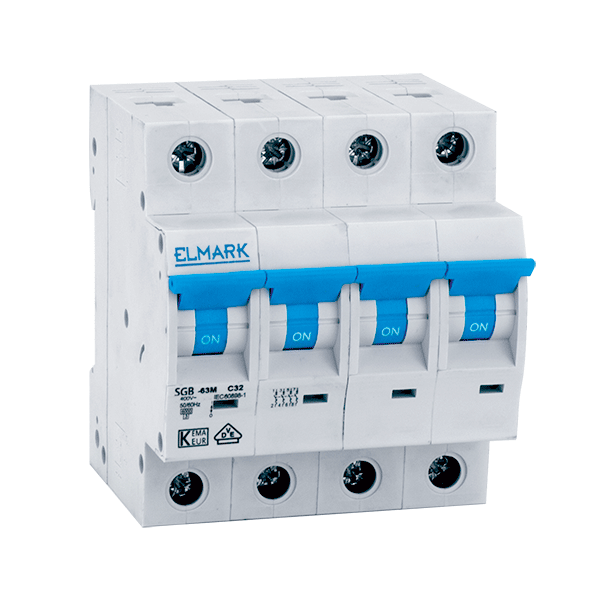 Siguranta electrica automata Elmark NEW MCB C64N 40A 4P 6kA Curba B 41840C