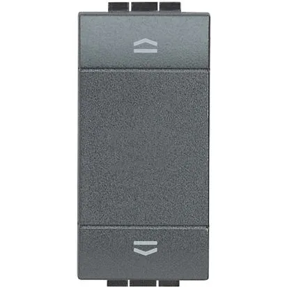 Intrerupator dublu storuri 1-0-2 16A 250 Vac Antracit - Bticino Living Light - L4027N