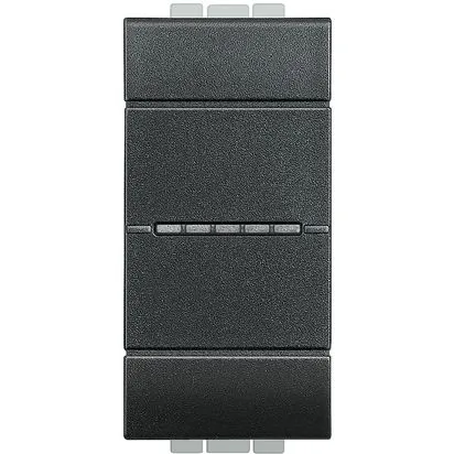 Intrerupator cap cruce axial Antracit 1 modul 16 AX 250 V - Bticino Living Light - L4054
