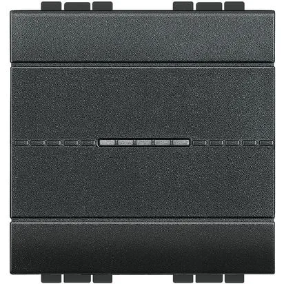 Intrerupator cap cruce, axial, Antracit, 2 module, 16 AX 250 V - Bticino Living Light - L4054M2