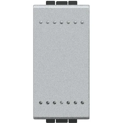 Intrerupator cap cruce, Aluminiu, basculant 1 modul, 16A 250 Vac - Bticino Living Light - NT4004N