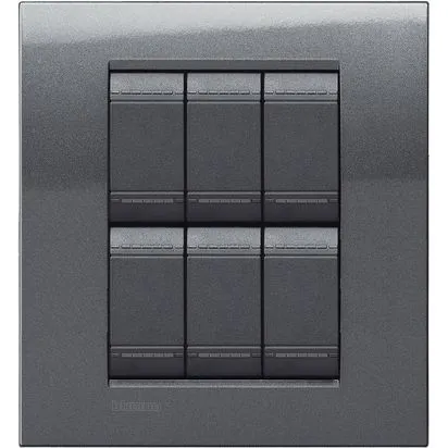 Rama 3 + 3 module otel bticino living light - lna4826ac