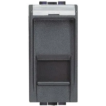 Priză RJ 45 Cat. 5e - UTP - Antracit - 1 modul - Bticino Living Light - L4279C5E