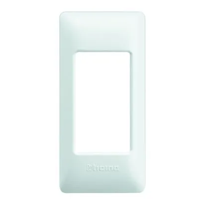 Ramă + suport Living Light pentru montare pe profil sau pe suprafață - Alb - 1 modul - LND4811BI