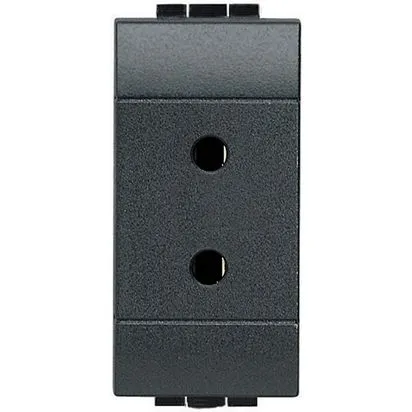 Priză 2P mini - Antracit - 1 modul - Bticino Living Light - L4291 