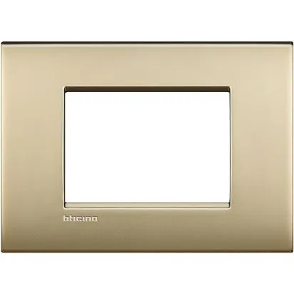Rama 3 module auriu mat bticino living light air - lnc4803of