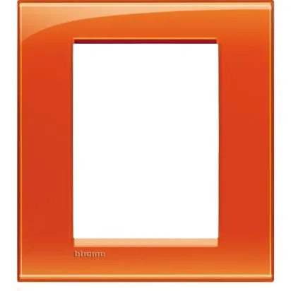 Rama 3 + 3 module Portocaliu - Bticino Living Light - LNA4826OD