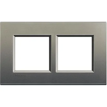 Rama 2 + 2 module centrate 57mm Gri Avenue BTicino Living Light - LNA4832M2AE