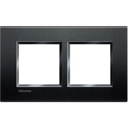 Rama 2 + 2 module 57mm antracit bticino living light - lna4832m2ar