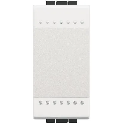 Intrerupator cu revenire, alb, basculant - 10a 250 v, 1 modul, cu borne automate - bticino living light - n4005a