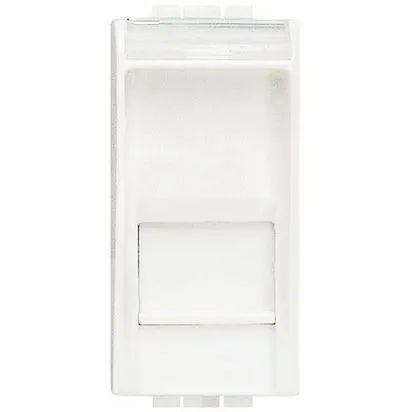 Priză RJ 45 Cat. 6 - STP - Aluminiu - 1 modul - Bticino Living Light - NT4279C6S