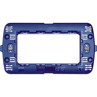 Suport 4 module cu suruburi pentru placi Bticino Living Light - LN4704