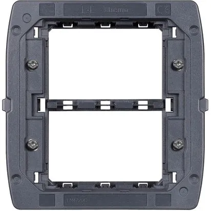 Suport 3 + 3 module cu suruburi pentru placi Bticino Living Light Air - LN4726C