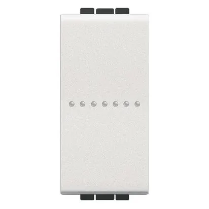 Intrerupator cap scara, axial, alb, 1 modul, 10a, 250 vac, cu borne automate - bticino living light - n4053an
