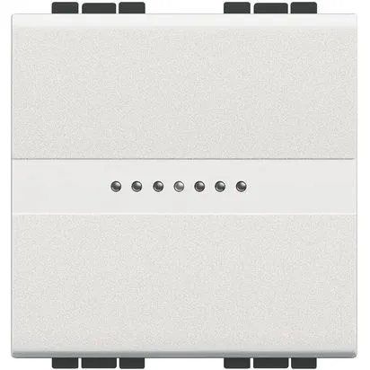 Intrerupator cap cruce, axial, alb, 2 module, 16 ax 250 v - bticino living light - n4054m2
