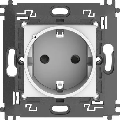 Priza Schuko conectata, Alba, 2P+E 16 A 250 Va.c. configurare cu aplicatia Home + Control - Bticino Living Light - N4141AC