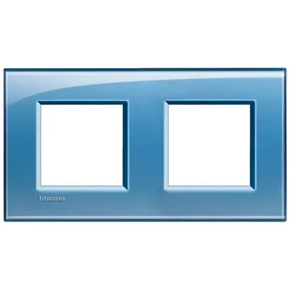 Rama 2 + 2 module 71mm albastru profund - bticino living light - lna4802m2ad