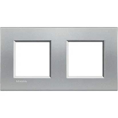 Rama 2 + 2 module Aluminiu BTicino Living Light - LNA4802M2TE