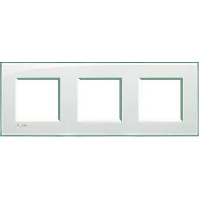 Rama 2 + 2 + 2 module Aquamarine BTicino Living Light -  LNA4802M3KA