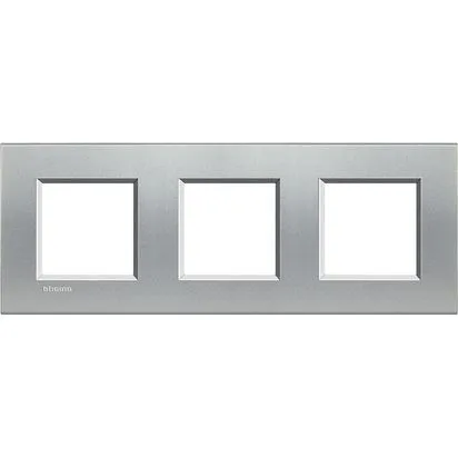 Rama 2 + 2 + 2 module aluminiu bticino living light - lna4802m3te